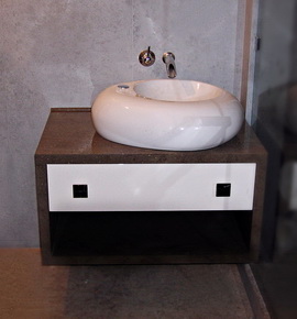 столешница для ванной под маленькую раковину