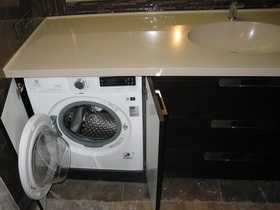 мебель для ванной классика встроенная стиральная машина