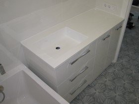 мебель для ванной комнаты с интегрированной раковиной 717