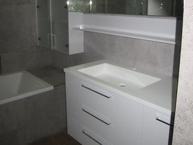 мебель для ванной - шкафы зеркальные и тумба 769 заказ
